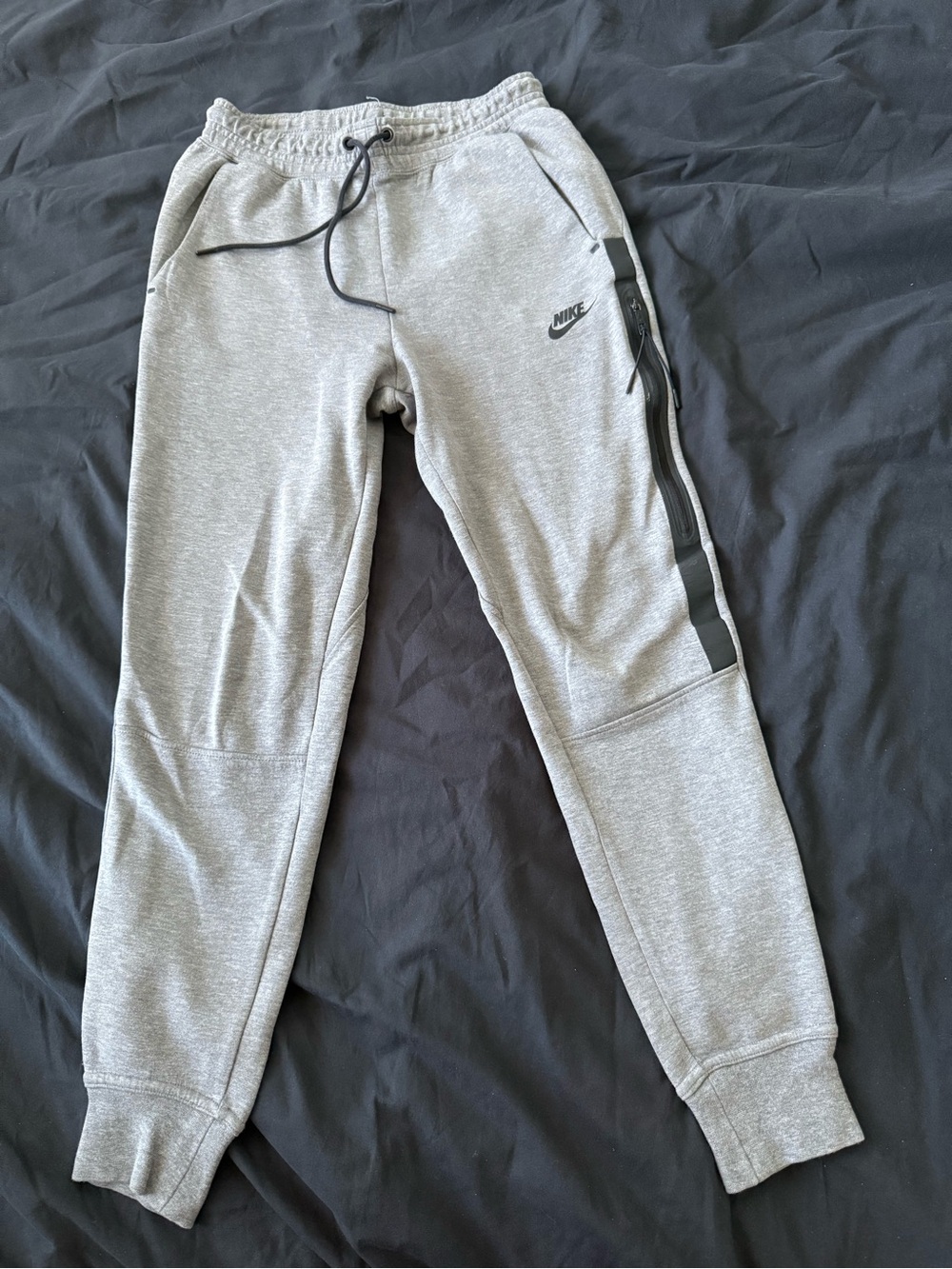 Nike Light Gray Jogger Pants with Black Accents